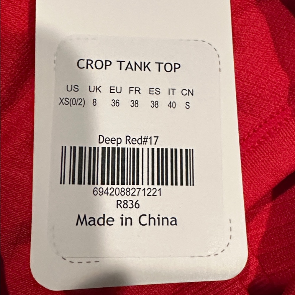 Seamless Ribbed Racerback Crop Tank - Picture 7 of 7